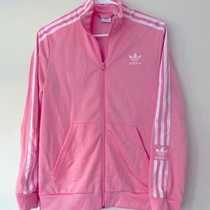 Adidas pink track jacket
